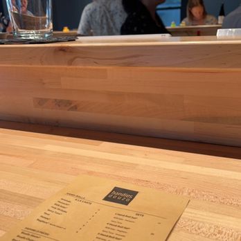 Handies Douzo - Menu and view from our seats - Sushi Bars Near Me - Houston, Texas