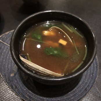 Omakase - Miso soup with clams. - Sushi Bars Near Me - San Francisco, California