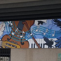 Crossroads Plaza mural - Crossroads Plaza mural by Becky Hochhalter 2018