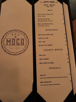 Menu photo 7 Bar Moga New York, NY Menu photo 7 Bar Moga New York, NY