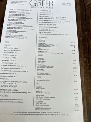 Menu photo 1 Greer Southern Table Norwalk, CT