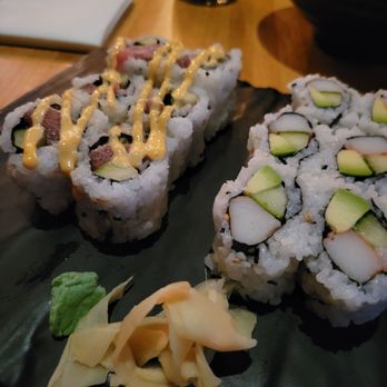 Ossu Asian Tavern - Spicy tuna & California rolls...pretty, but not so yummy! - Japanese Near Me - Atlantic City, New Jersey