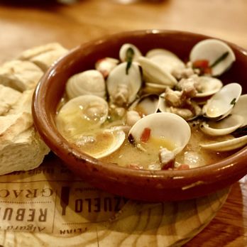 Bulla Gastrobar - Clams with Pork Belly - Spanish Near Me - Plano, Texas Bulla Gastrobar - Clams with Pork Belly - Spanish Near Me - Plano, Texas