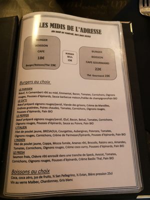 Menu photo 2 L'Adresse Lille, 59 Menu photo 2 L'Adresse Lille, 59