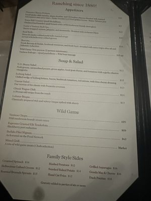 Menu photo 8 Y.O. Ranch Steakhouse Dallas, TX