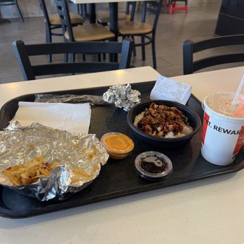 WaBa Grill - A taco, an extra taco sauce, the entree which included sauce with white rice not brown - Fast Food Near Me - Simi Valley, California