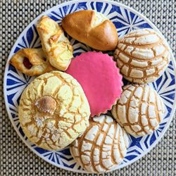 Ramirez Bakery - Mini conchitas, iced shortbread cookie, mini bolillo w/cream cheese & mini cream cheese and cherry shortbread turnover. ALL DELICIOUS!!!