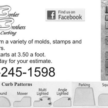Border Brothers - a variety of molds, stamps and cutting starts - Landscaping Near Me Border Brothers - a variety of molds, stamps and cutting starts - Landscaping Near Me