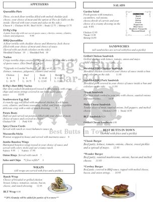 Menu photo 5 El Pig's Butt Bar-B-Q Kewaskum, WI Menu photo 5 El Pig's Butt Bar-B-Q Kewaskum, WI