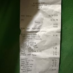 Hosts name (Andrew) Amount paid for missing food Hosts name (Andrew) Amount paid for missing food