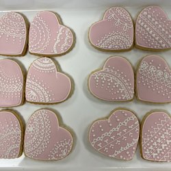 Corner House Deli - Pink Lacy sugar cookies