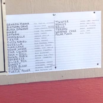 Summer Snow - a menu on the wall of a restaurant - Shaved Ice Near Me - Andover, Kansas Summer Snow - a menu on the wall of a restaurant - Shaved Ice Near Me - Andover, Kansas