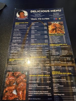 Menu photo 2 Momma’s Soul Fish & Chicken Mesa, AZ