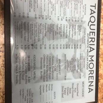 Taqueria Morena - Menu - Mexican Near Me - Pinole, California Taqueria Morena - Menu - Mexican Near Me - Pinole, California