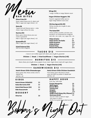 Menu photo 3 Bobby’s Night Out New York, NY