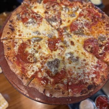 Westport Social - Pepperoni pizza (added sausage) - Bars Near Me - St. Louis, Missouri Westport Social - Pepperoni pizza (added sausage) - Bars Near Me - St. Louis, Missouri
