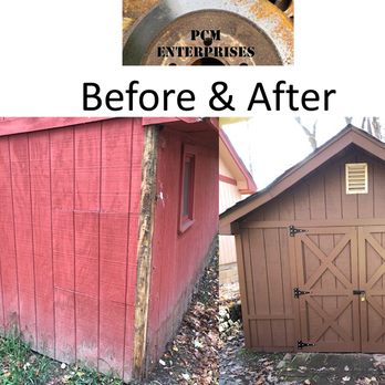 PCM Enterprises - Before and after of refurbished shed. - Demolition Services Near Me PCM Enterprises - Before and after of refurbished shed. - Demolition Services Near Me