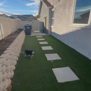 Ecosmart Development & Construction - Pet turf, stepping stone, pavers for trash can area, retaining wall, planter - General Contractors Near Me - Woodland Hills, California Ecosmart Development & Construction - Pet turf, stepping stone, pavers for trash can area, retaining wall, planter - General Contractors Near Me - Woodland Hills, California