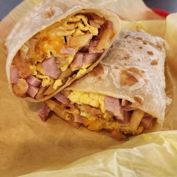 Taco Azul - Ham and Cheese Breakfast Burrito - Tacos Near Me - El Cajon, California Taco Azul - Ham and Cheese Breakfast Burrito - Tacos Near Me - El Cajon, California