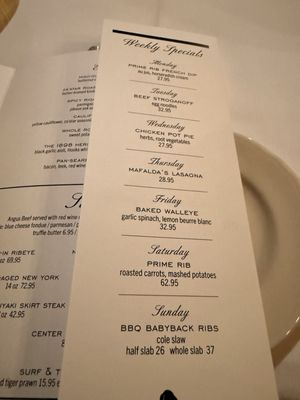 Menu photo 4 The Barn Steakhouse Highland Park, IL