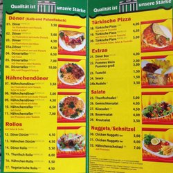 Berlin Döner - The menu