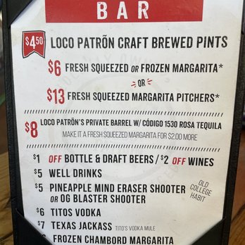 Loco Patron Brewery - Happy hour drinks - Mexican Near Me - Scottsdale, Arizona Loco Patron Brewery - Happy hour drinks - Mexican Near Me - Scottsdale, Arizona