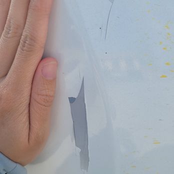 626 Collision - Before: chipped paint - Body Shops Near Me