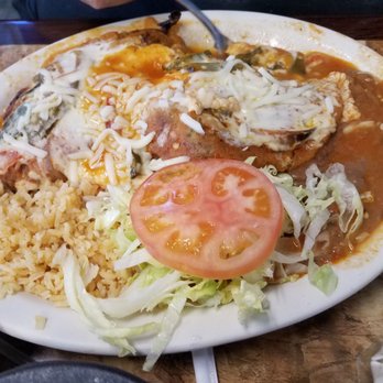 Las Isabelas - Here is the Chile Relleno plate. Comes with 2 big Chiles. Order extra cheese! - Mexican Near Me - Morgan Hill, California