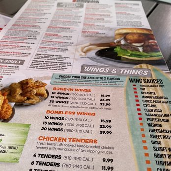 Hurricane Grill & Wings - menu - American Near Me - Chula Vista, California