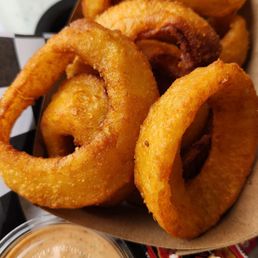 Great onion rings! Great onion rings!