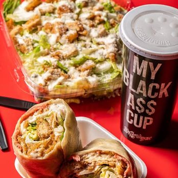 Slutty Vegan - The Slutty Chicken Caesar Salad & Wrap! - Vegan Near Me - Baltimore, Maryland