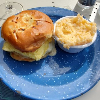 Rising Son - Breakfast burger w/ sidebof grits - Southern Near Me - Avondale Estates, Georgia Rising Son - Breakfast burger w/ sidebof grits - Southern Near Me - Avondale Estates, Georgia