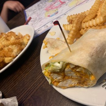 Syberg's Arnold - Our food sitting here cold as we wait for ketchup. - New American Near Me - Arnold, Missouri