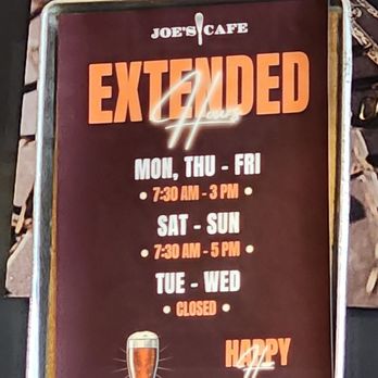 Joe's Cafe - Hours - Breakfast & Brunch Near Me - Los Angeles, California
