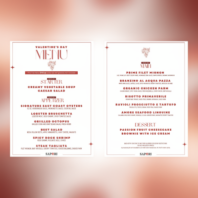 Menu photo 1 Sapori Ristorante Montclair, NJ Menu photo 1 Sapori Ristorante Montclair, NJ