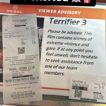 Regal Interquest - Receipt - Cinema Near Me - Colorado Springs, Colorado Regal Interquest - Receipt - Cinema Near Me - Colorado Springs, Colorado