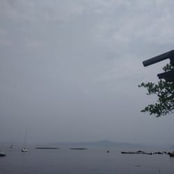 Restaurante Bate Ponto - Vista! Nubladinha, mas é bonita...