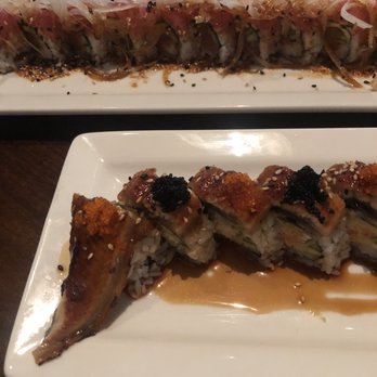 Matsu - An eel roll and the poke roll - Sushi Bars Near Me - Seattle, Washington Matsu - An eel roll and the poke roll - Sushi Bars Near Me - Seattle, Washington