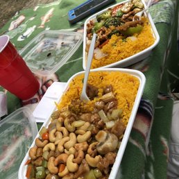 Cashew chicken and hunan chicken Cashew chicken and hunan chicken