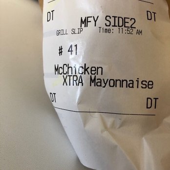 McDonald's - Order "extra mayo". Came with absolutely no mayo. - Fast Food Near Me - Calabasas, California McDonald's - Order "extra mayo". Came with absolutely no mayo. - Fast Food Near Me - Calabasas, California