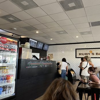 Ruby’s New York Style Bagels - West Ashley - customers at the counter - Coffee & Tea Near Me - Charleston, South Carolina Ruby’s New York Style Bagels - West Ashley - customers at the counter - Coffee & Tea Near Me - Charleston, South Carolina