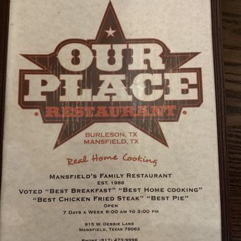 Our Place Restaurant - New American Near Me - Mansfield, Texas