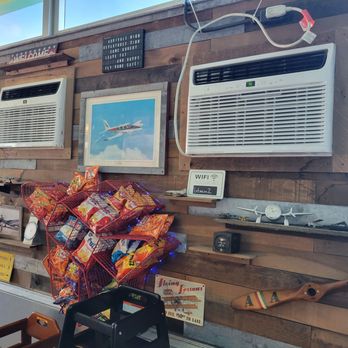 Wings Cafe - The hard working wall AC's. - American Near Me - Shirley, New York
