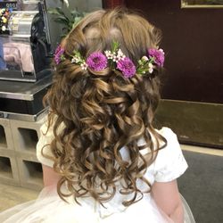 Whiskey & Pearls Hair Salon - Princess ball ready!