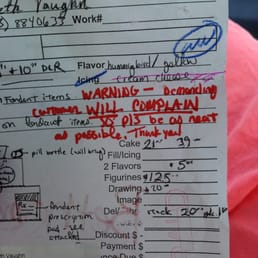 On my cake order, Warning- demanding customer will complain so please be as neat as possible. On my cake order, Warning- demanding customer will complain so please be as neat as possible.