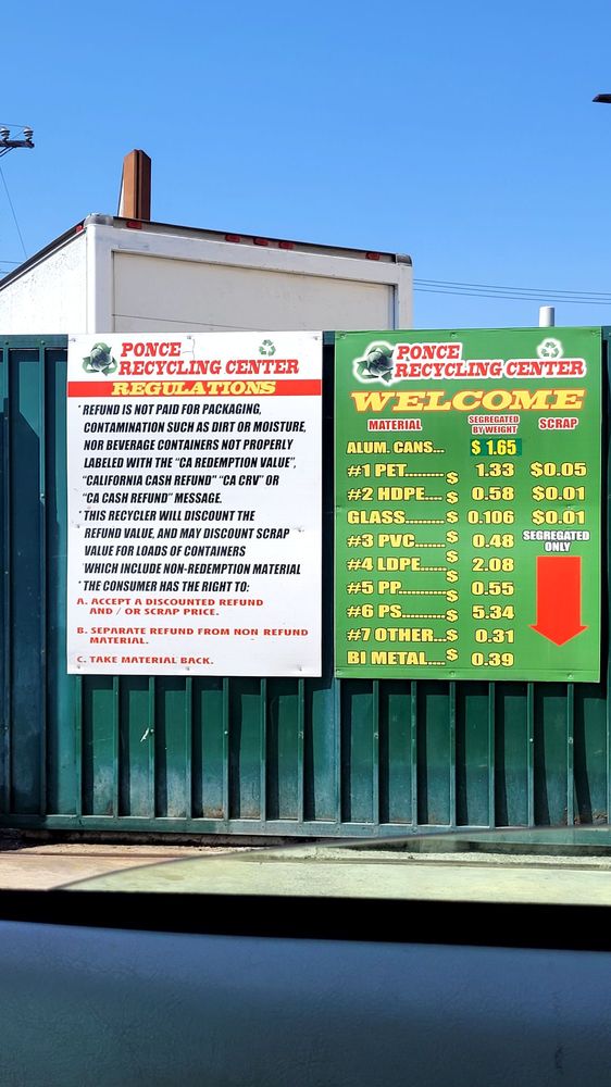 PONCE RECYCLING CENTER Updated September 2024 5212 W Adams Blvd