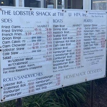 The Lobster Shack - Menu - Seafood Near Me - Cape Elizabeth, Maine The Lobster Shack - Menu - Seafood Near Me - Cape Elizabeth, Maine