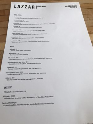 Menu photo 6 Lazzari Portland, ME