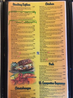Menu photo 2 El Campesino Columbus, NC