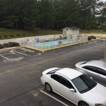 Days Inn by Wyndham Lugoff - The pitiful pool they advertise like it's deeper than 4ft lol locked 24/7 because they don't wanna clean it. - Hotels Near Me - Lugoff, South Carolina Days Inn by Wyndham Lugoff - The pitiful pool they advertise like it's deeper than 4ft lol locked 24/7 because they don't wanna clean it. - Hotels Near Me - Lugoff, South Carolina